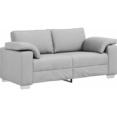 Loveseat Sofa Cloud Grey 180 cm Fabric vidaXL (1/5)