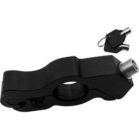 Poignée Moto Antivol CNC Aluminium Guidon Verrou pour Cross Cyclomoteur Scooter Quad Noir (1/5)