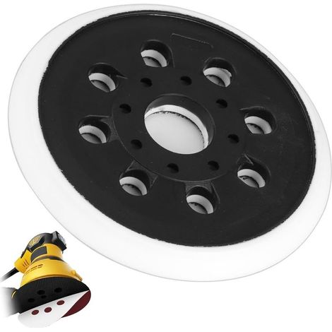 Plateau Ponceuse 125mm pour Bosch GEX125-1AE, Plateau de Ponçage Professionnel à 8 Trous Disque de Polissage de Ponçage Accessoire (1/4)