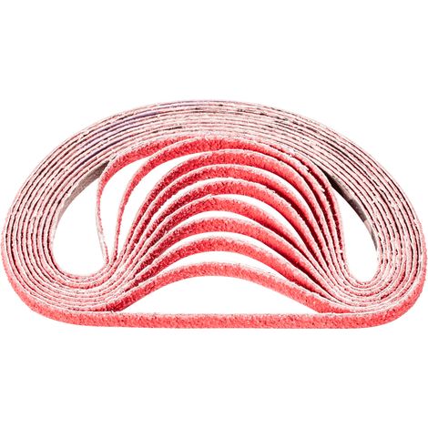 PFERD TOOLS Keramikkorn Schleifband BA 6x305 mm CO-COOL60 für Edelstahl-Schliff mit Bandschleifer (100) 100 Stk (1/4)