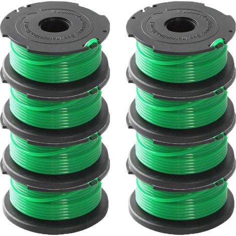 Bobines De Rechange À Alimentation Automatique Pour Coupe-Bordure Sf-080 Compatibles Avec Black Et Decker Gh3000 Lst540 Lst540b Gh3000r C Sf-080-Bkp, 20 Pi, (Paquet De 8) (1/5)
