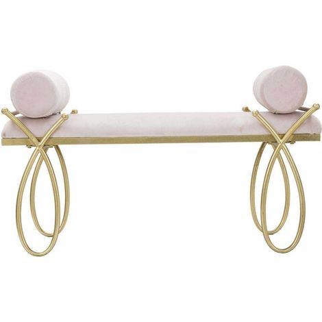 Bank mauro ferretti Samt rosa 1125 cm Kissen