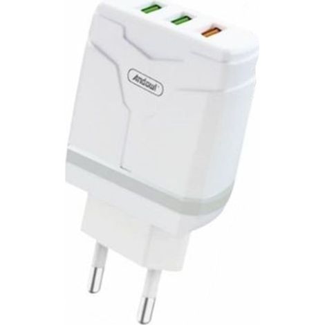 Andowl - Caricabatterie Caricatore Ricarica Rapida Con 3 Porte Usb 20w Pd Qc 4.0/3.0 5.1a Q-cd410 - (1/3)