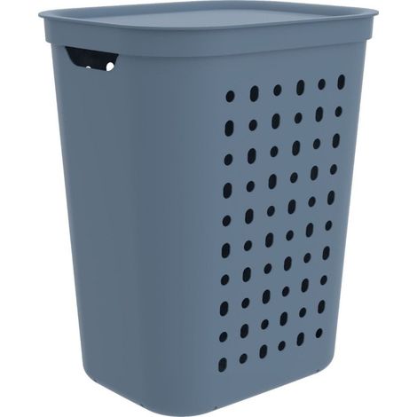 Panier à linge Rotho Jona 55L Bleu Horizon