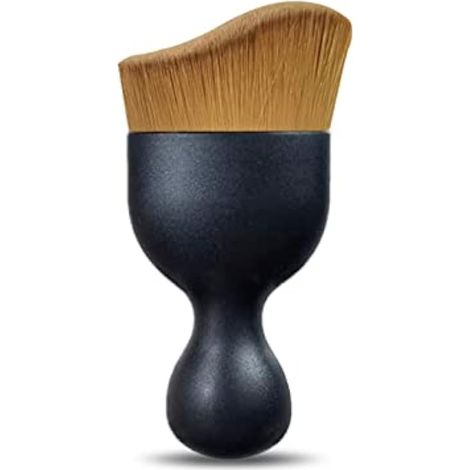 Fogfar 1 brosse de nettoyage intérieure de voiture, brosse à poussière pour intérieur de voiture, brosse à poils doux, outil de dépoussiérage pour grille d'aération, tableau de bord, moteurs (marron (1/5)