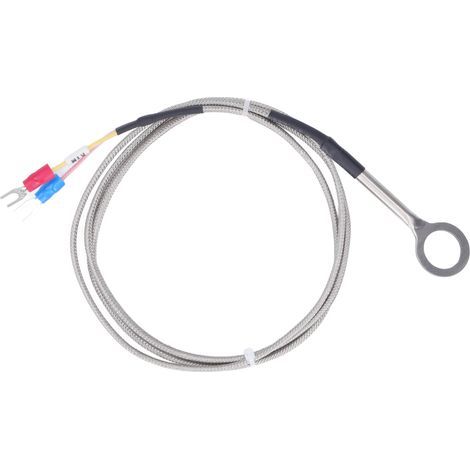 Thermoelement Typ K, 14 Durchmesser, Edelstahl 304, Messfühler 40 bis 1000 °C, 1 m / 3,3 ft (1/5)