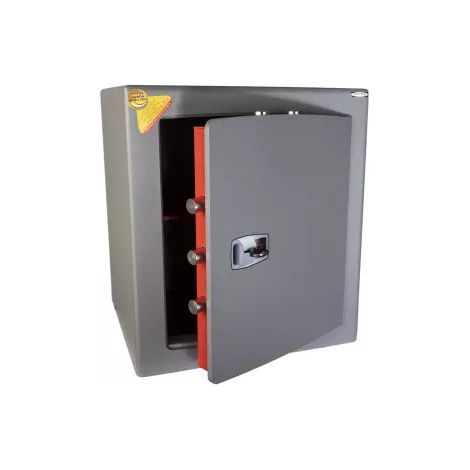 TECHNOMAX - Coffre-fort à fixer à clé, certifié EN 14450:18-S2, 7 pênes, 70 L, 49x40x40 cm