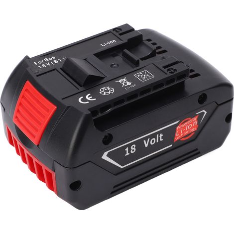 Batterie 18V 4000mAh compatible avec Bosch BAT609 et BAT618, outil sans fil, remplacement pour perceuse visseuse, livrée sans chargeur, uniquement l'accu lithium-ion. (1/5)