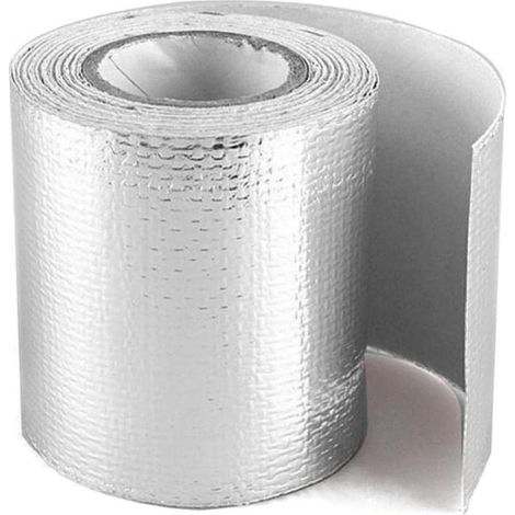 Reflektierendes Wärmeleitband – Wärmedämmung für Abluft und Zuluft – Selbstklebend – Hitzebeständig bis 200 °C – 5 m (1/5)