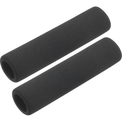 2pcs Tube d'Isolation pour Tuyau, Conduits Isolants Caoutchouc 50cm, Tuyaux en Mousse Conservation Chaleur ID 21mm OD 31mm pour Support Poignée Chauffage Tube Climatisation, Noir (1/5)