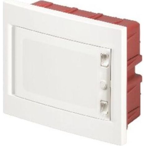 Centralino ad incasso, 8 moduli, bianco, IP40, con sportello cieco - Elettrocanali EC63008C