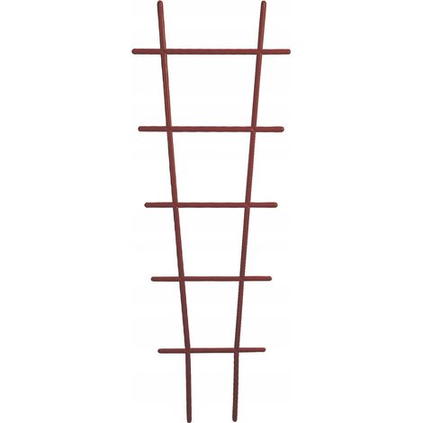 Supporto per piante, scala per fiori in plastica marrone 18x50cm