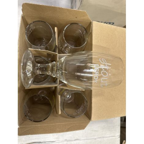 Leroy Stout - Lot de 6 verres à bière 25 cl - Neuf