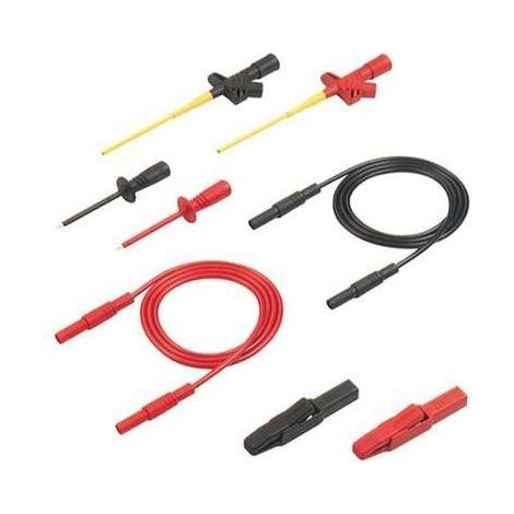 SKS Hirschmann Set de Cables de Medición de Seguridad 1 m Negro