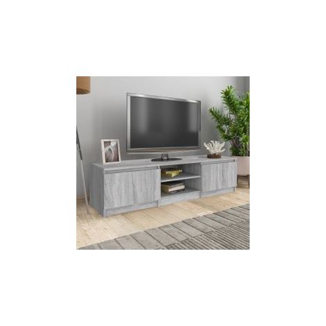 Meuble TV Sonoma gris 140x40x35,5 Bois d'ingénierie (1/5)