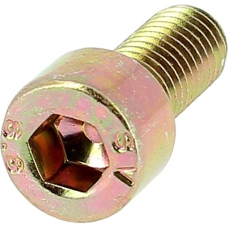 TCHC M10X25 Acier 8.8 Zingué Bichromaté Filetage Total DIN 912 (1/2)