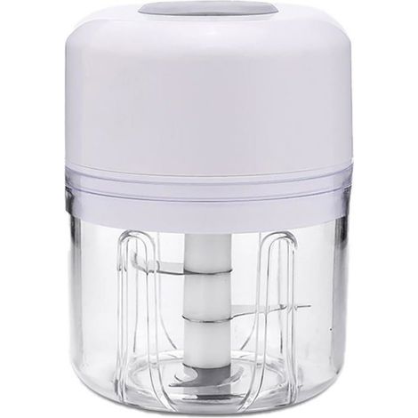 Broyeur À Glace - Lame Triple Acier Inoxydable - 250 ml - Sans Fil Rechargeable USB - Pour Cocktails Smoothies Et Assaisonnements - 1 Pièce (1/5)