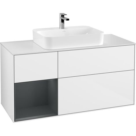 Villeroy & Boch F411HGGF Meuble sous-lavabo Finion F41 (1/2)