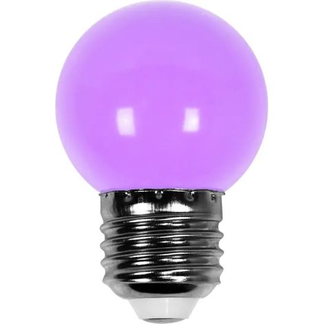 Ampoule Guirlande Guinguette E27 LED Violette Lot de 5 Décoration Festive Extérieure (1/5)