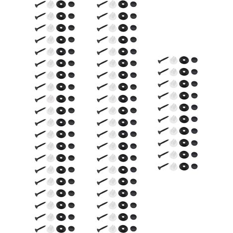 50pcs Trim Panel Fastening Clip with Screw Washer Compatible with VW T4 T5 T6 Transporter for Side Door Carpet Lining Panels and Roof Lining (1/5)