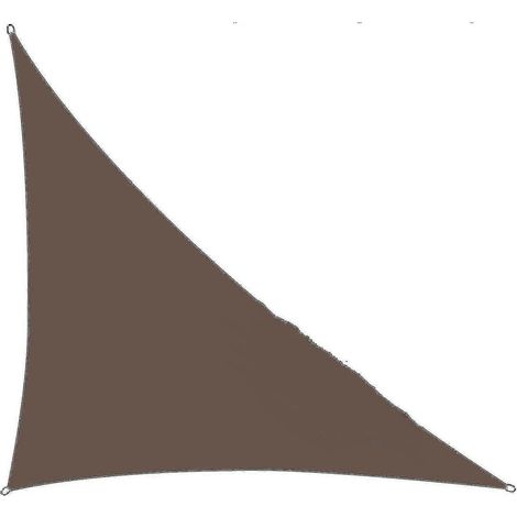 Rechtwinklige Außenwand – 3 x 3 x 4,3 m – Braun