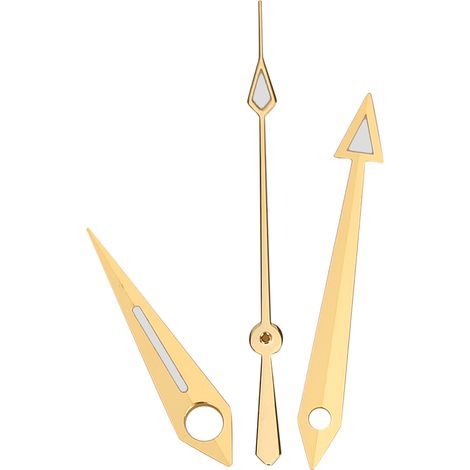Aiguilles de montre pour mouvement ETA 2824, aiguilles heures minutes secondes dorées