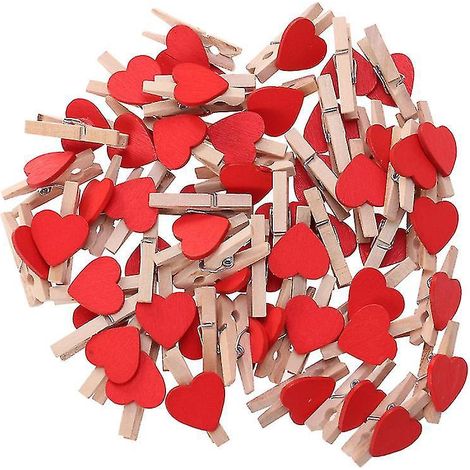 50 Stück Foto-Holzclips