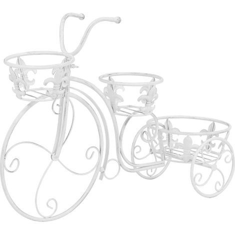 Maison Exclusive - Blumentreppe Fahrradform Vintage-Stil Metall (1/5)