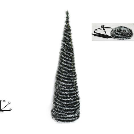 Albero di Natale Decorativo Innevato Richiudibile 150 cm