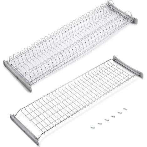Emuca Escurreplatos para módulos altos Suprastar, módulo 900mm, Acero, Cromado