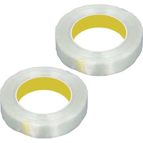 rouleaux de ruban adhésif en fibre de verre de 25 mm de large et 50 m de long, pour le cerclage, le transport et la fabrication d'appareils électroménagers. (1/5)