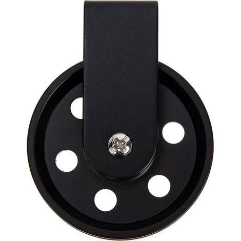 Zubehör für Außenbeleuchtung Kronleuchter-Flaschenrad für Lampen Schwarze Vintage-Flaschenrolle Kabelrolle Pendelleuchten Schwarzes Flaschenzugrad Wäscheleinenrolle Rustikale Flaschenzug