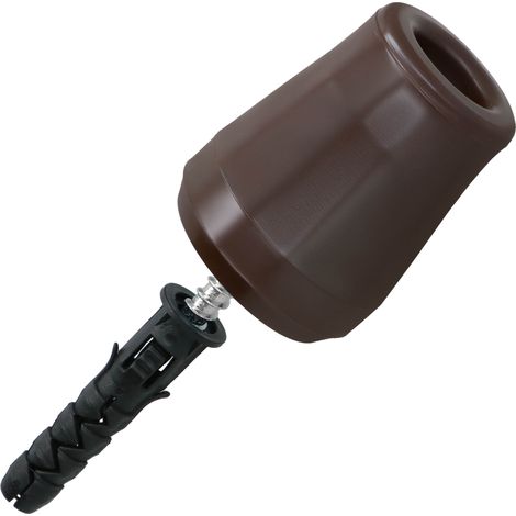 Tope de puerta de goma marrón de 62 mm (1/5)