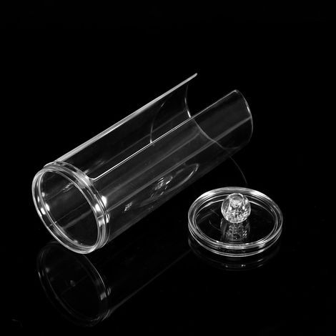 Aufbewahrungsbox aus Acryl für Make-up-Entferner-Pads, transparenter Kosmetik-Organizer, Badezimmer-Aufbewahrungskoffer, 1 Stück. (1/5)