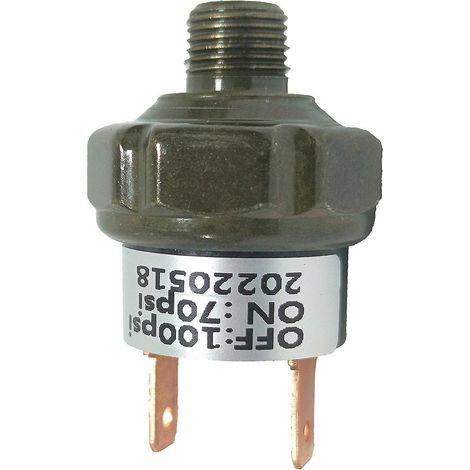 Tankmontierter Luftdruckschalter, 1/4" NPT 145–175 PSI / 1/8" NPT 70–100 PSI, 12/24 V für Zug/Luft