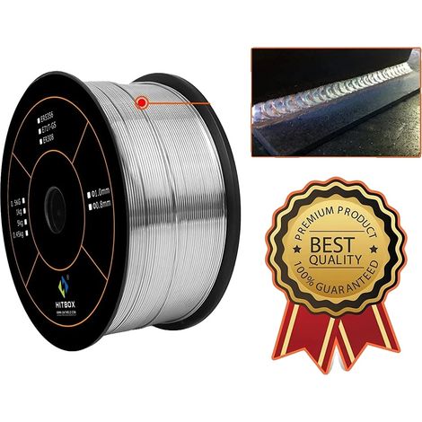 Alambre para soldadura MIG, 0,5 kg, aluminio ER5356, diámetro 1,0 mm, 1 rollo, 1,0 mm (1/5)