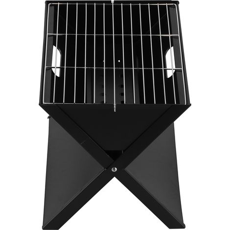 Barbecue portable pour balcon, simple, en forme de X, pliable, four à charbon multifonctionnel (1/5)