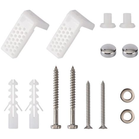 BUNTHAUS Accessoires De Fixation De Toilettes,Vis Fixation Cuvette Wc Kit De Fixation Au Sol Pour Cuvette De Wc Vis Fixation Abattant WcJeu De Vis Pour La Fixation De La Baignoire (1/5)