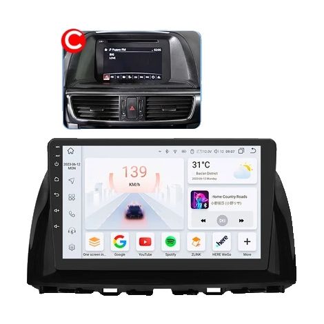 Android-Autoradio, 9-Zoll-Touchscreen, drahtlose Konnektivität (1/2)