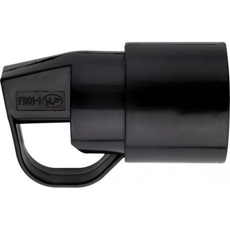 Steckdose Kunststoff 2p+t-10/16 A weiblich schwarz mit Ring