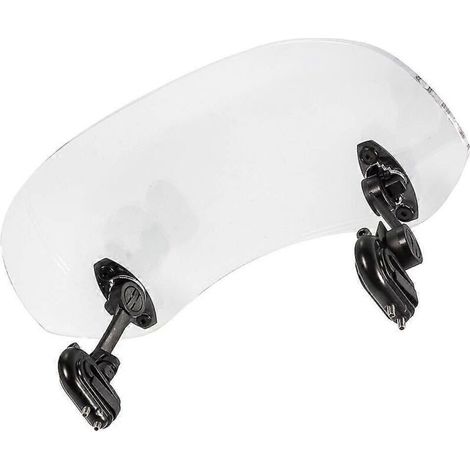 Extension de pare-brise pour moto, déflecteur d'air additionnel, profil aérodynamique réglable, compatibilité universelle - Transparent (1/5)