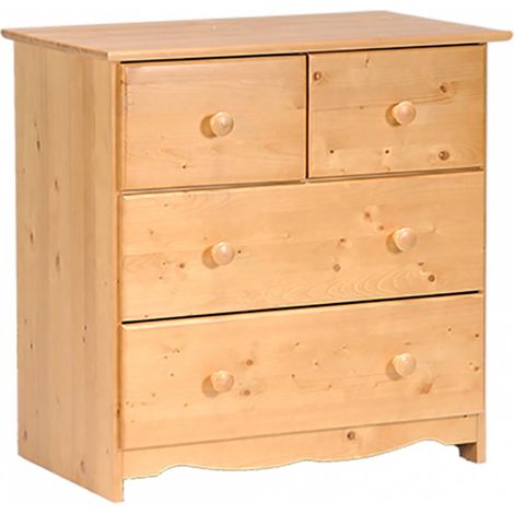 Kommode TEDDY 2 + 2 Schubladen / Honig/ 85x86x55