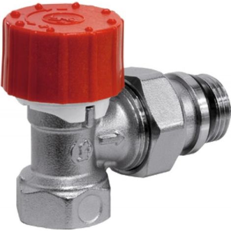 Giacomini – Robinet thermostatique équerre 15x21 M30 – Laiton – Pression max 10 bar – Température max 110°C – Pour têtes M30 x 1,5 mm (1/3)