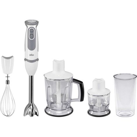 Mixeur plongeant Braun MQ5245WH MultiQuick 5 Vario Blanc/Gris (1/5)