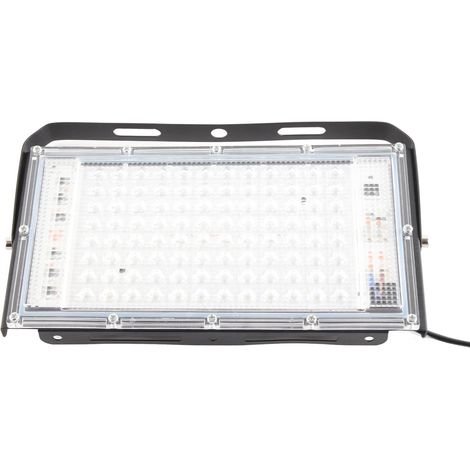 Projecteur UV 395 nm 100 W étanche IP66 pour éclairage intérieur et extérieur, idéal pour les fêtes, les scènes et les décorations d'Halloween. Prise UE 220 V. (1/5)