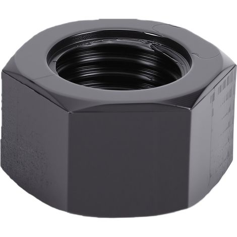 Écrou hexagonal en nylon PA66, vis de fixation en plastique épais pour la réparation automobile à domicile, noir M16 (1/5)