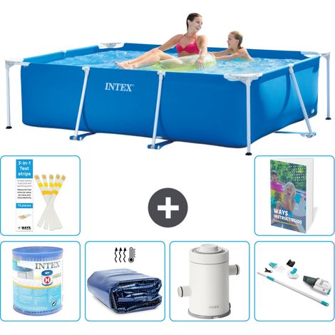 Rechteckiger Frame Pool - 220x150x60 cm - 7-teilig S120