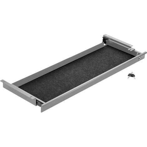 CAVO Schreibtisch Unterbauschublade abschließbar Breite: 850 mm grau