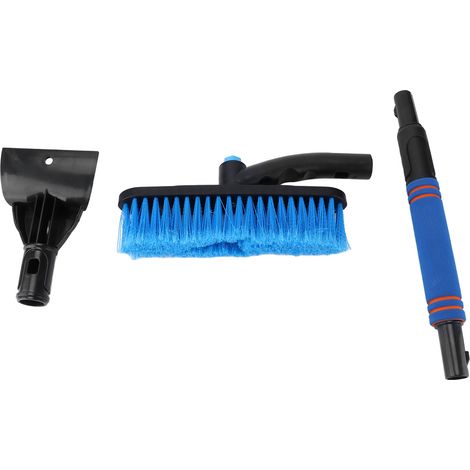 Brosse à neige pour voiture 2-en-1 grattoir à glace, télescopique 55-70cm, bleue, démontable, multifonction pour SUV, camion et 4x4. (1/5)