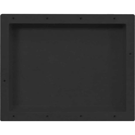 Maison Exclusive - Niche de douche Noir mat 41x51x10 cm (1/5)